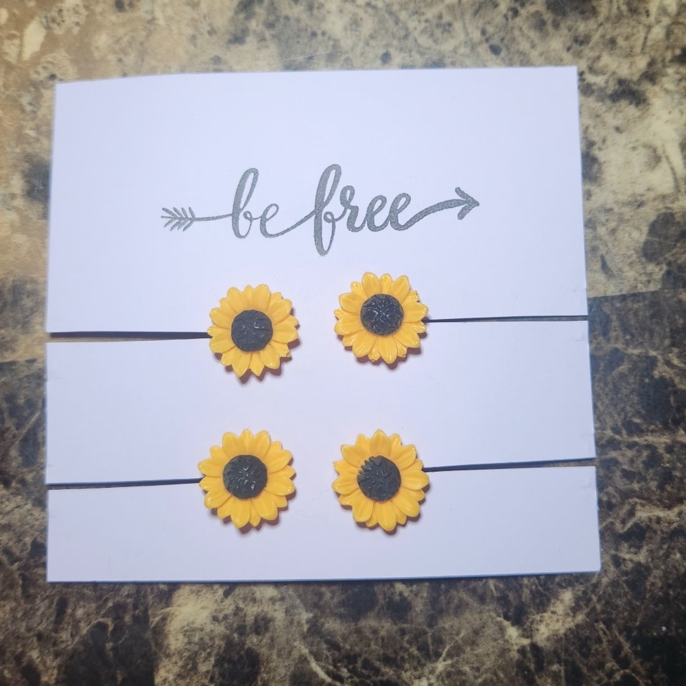 Sunflower clog charms